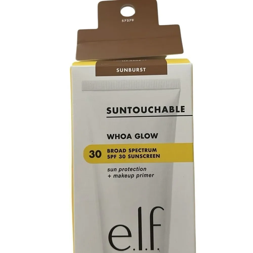 E.L.F NIB Suntouchables Whoa Glow Broad Spectrum SPF 30 Sunscreen in Sunburst